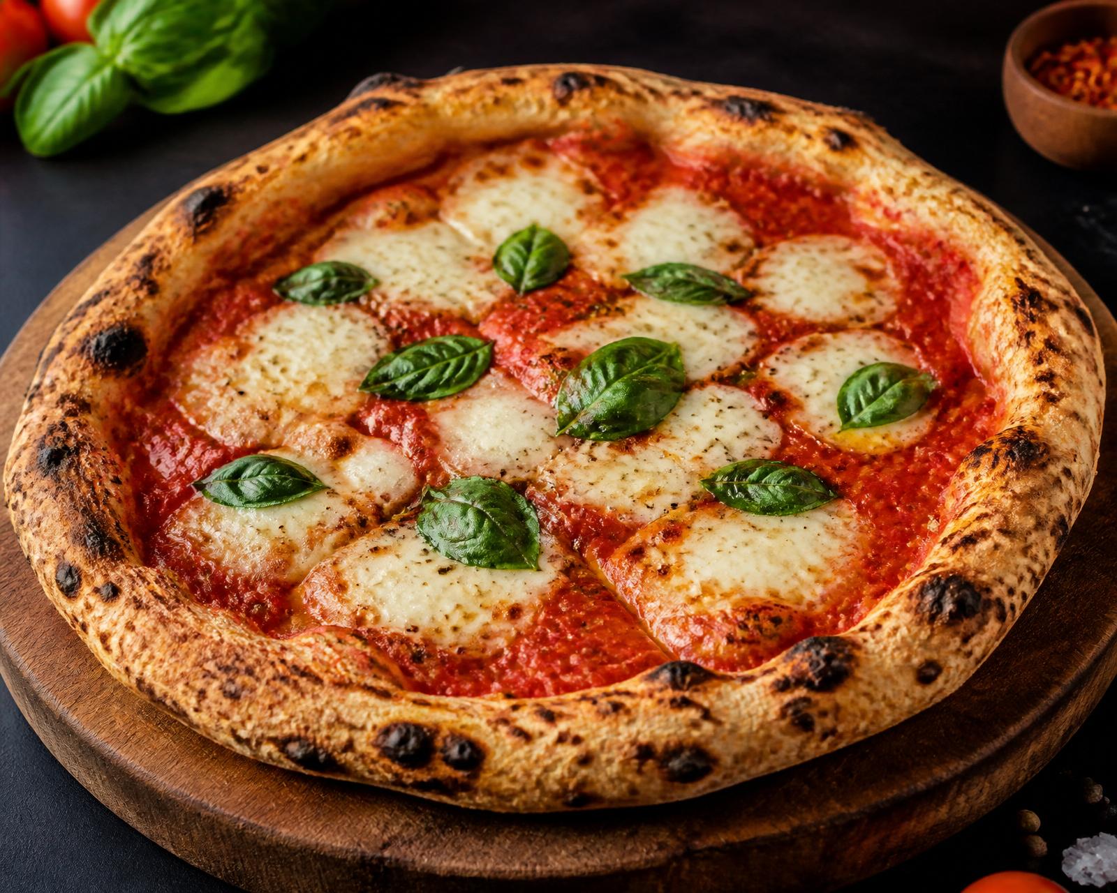 Wood-fired pizza